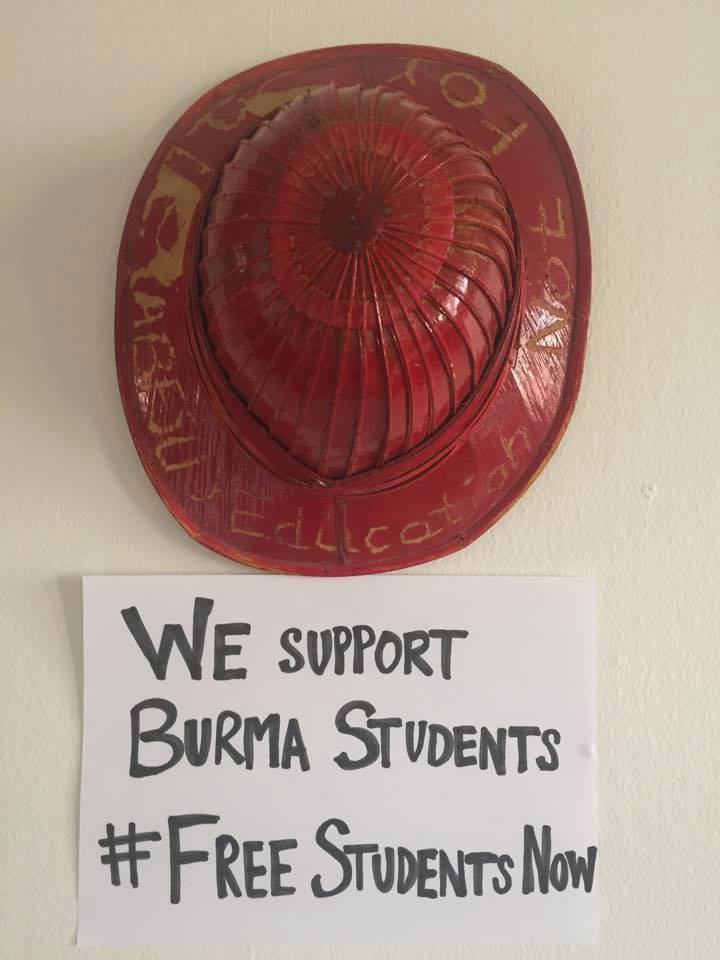 Vi stödjer studentrörelsen i Bruma