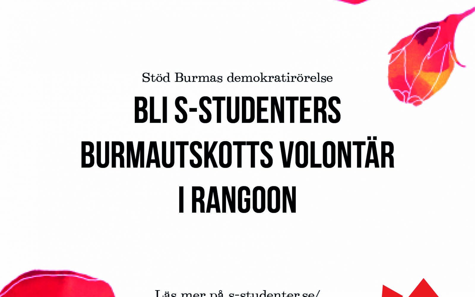 Bli S-Studenters Burmautskotts volontär i Rangoon, Burma
