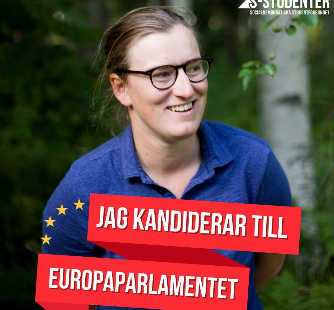 Emma Fastesson Lindgren är S-studenters kandidat till Europaparlamentet
